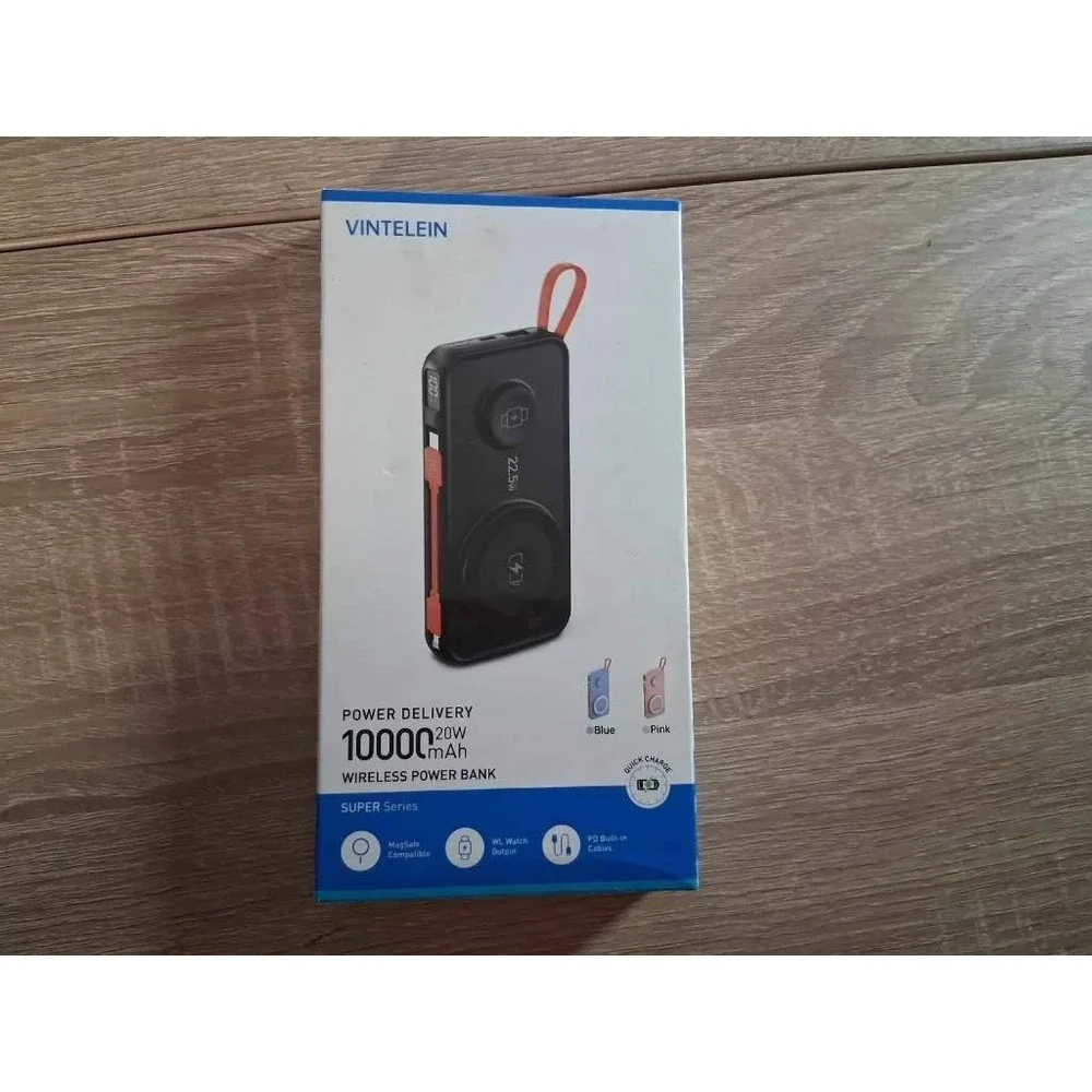 Vintelein 10000mAh Wireless Power Bank 20W PD MagSafe Blue Super Series